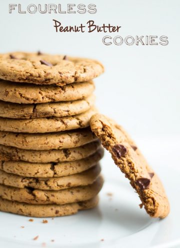 Stacked Flourless Peanut Butter Cookies
