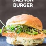 Salmon Burger with Herb Mayonnaise