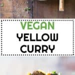 This 20-Minute Thai Vegan Yellow Curry is absolutely delicious and super easy to make. All clean ingredients and packed full of vegetables.