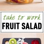 Collage of Mango Fruit Salad images with text overlay for Pinterest.