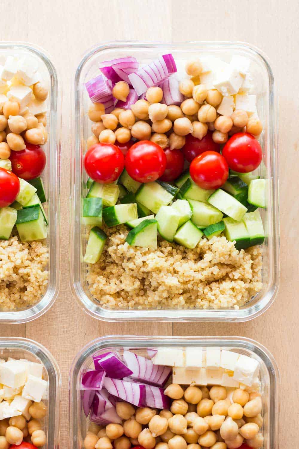 Close up of one Healthy Meal Prep Bowl