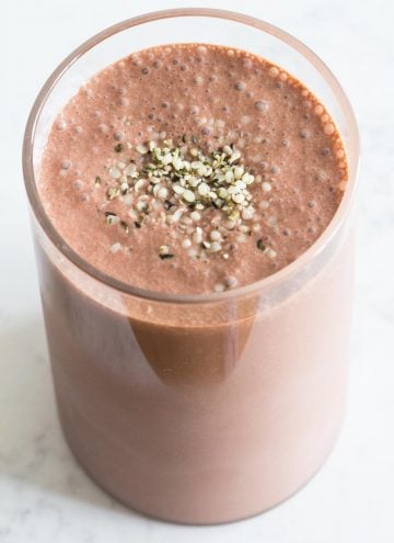 chocolate peanut butter banana smoothie