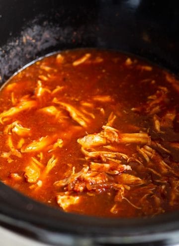 Crockpot Chicken Tacos - Chicken Tinga